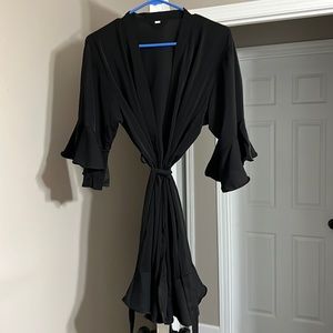 Silky Black Robe